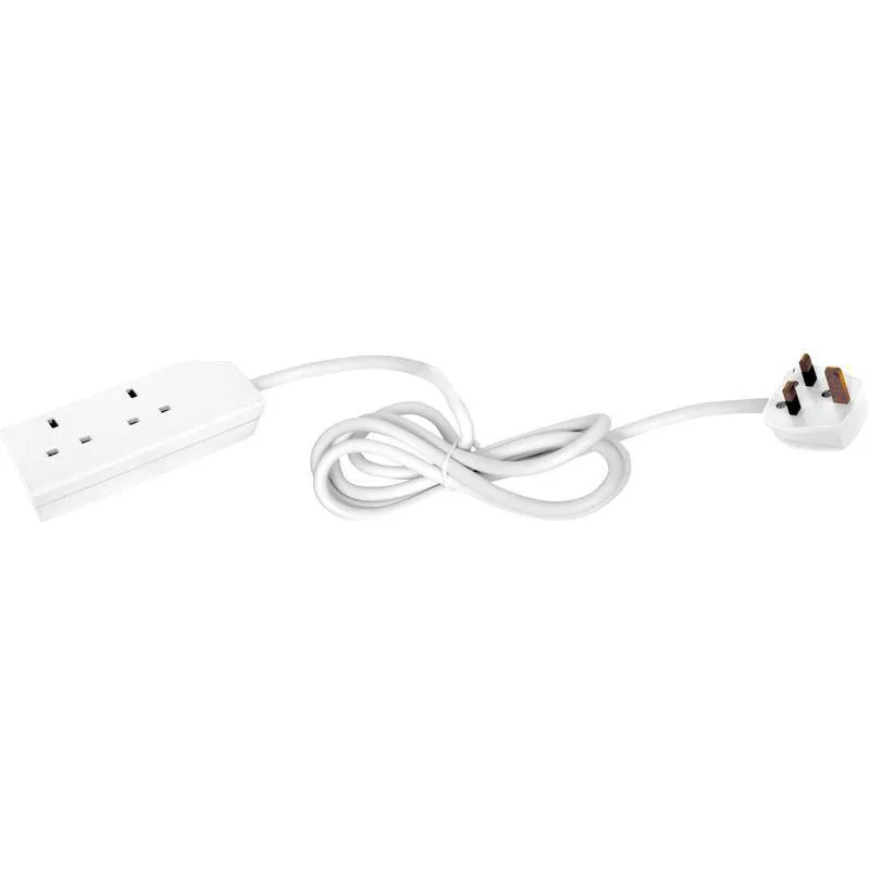 2 Gang Standard Extension Lead 2 Metre Pif2034
