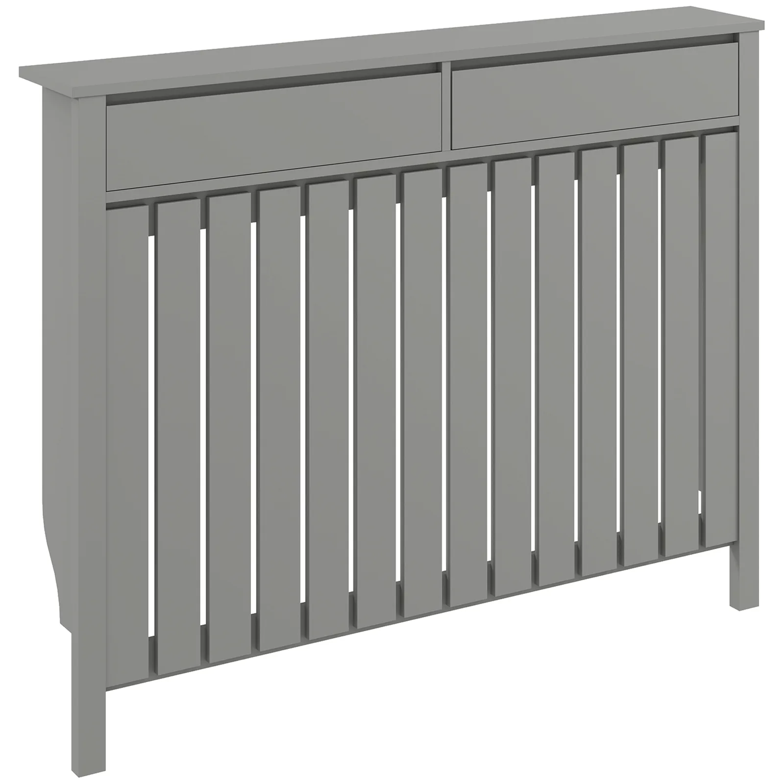 HOMCOM 93 x 119cm Modern Radiator Cover - Grey