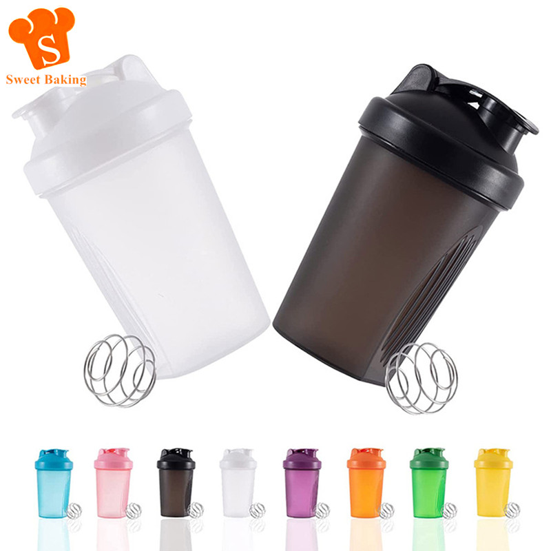 400ML Shaker Bottles Colorful Whey Protein Powder Mixing Bottle Fitness Gym Shaker Outdoor Portable Plastic Drink Cup - view 1